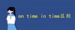on time in time區(qū)別