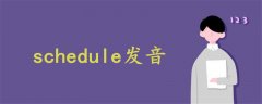 schedule發(fā)音