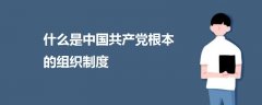什么是中國(guó)共產(chǎn)黨根本的組織制度
